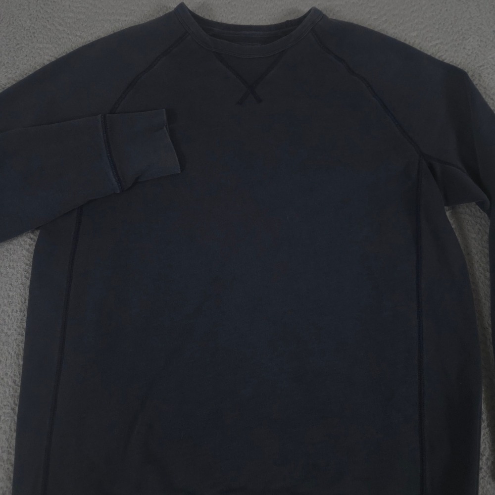 Gap Sweatshirt Mens XL Tall Navy Blue Lived-In Crew French Terry Raglan Pullover